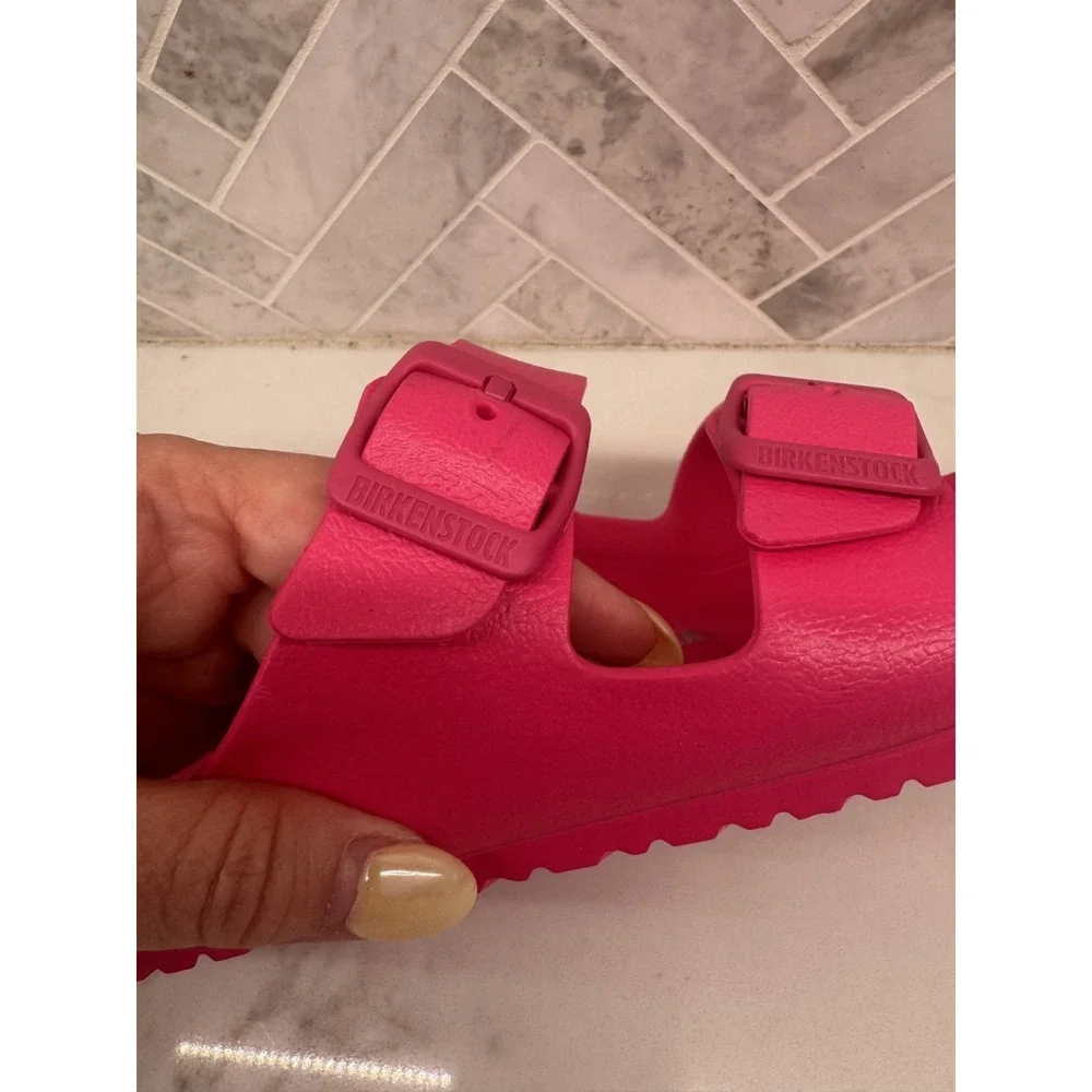 Birkenstock Arizona EVA Sandals Kids Youth Size 2 33 Beetroot Purple Slides